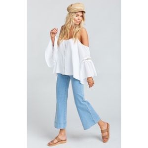 NWT Show Me Your MuMu Tucker Drapey Flowy Top